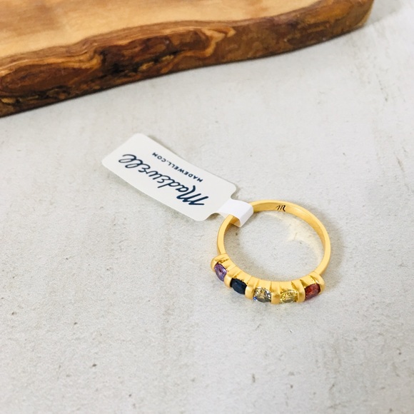 🌈 MADEWELL Rainbow Crystal Ring - Picture 3 of 5